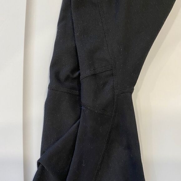 Zella Black High Waist Lattice Ankle Cropped Leggings - Picture 8 of 9